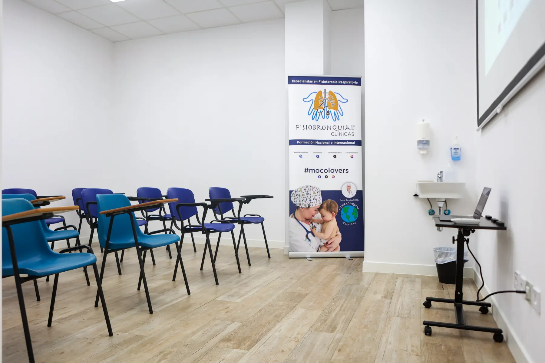 Cursos Fisioterapia Respiratoria · Fisiobronquial · Cursos · Aula