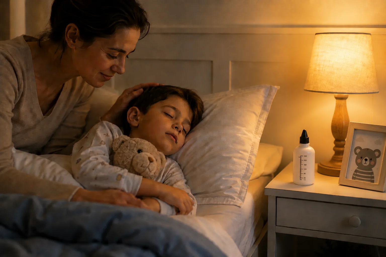 Tos nocturna niños · Fisiobronquial · Blog · Niño durmiendo